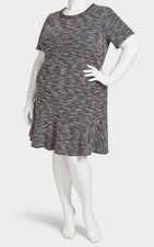 Jessica Howard Women's Bouclé Jewel Neck Shift Dress Plus Size 20W