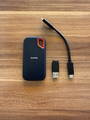 SanDisk Extreme Portable 1050 MB/s - 1 TB SSD Festplatte extern für PC + Mac