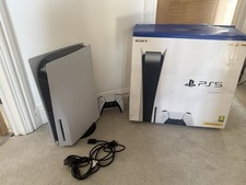 Sony PlayStation 5 PS5 Console White/Black 4K Wi-Fi DualSense 825GB, Cables, Box