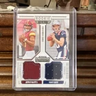 2024 Panini Contenders - Rookie Ticket Dual Swatches Drake Maye, Jayden Daniels
