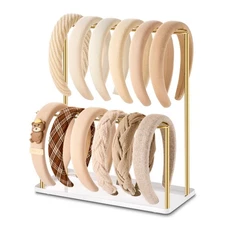 pickpiff Headband Holder Organizer Metal 2-Tier with Tray: Hair Accessories D...