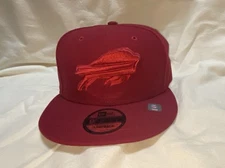 Brand New Discontinued Buffalo Bills Burgundy  New Era 9FIFTY Snapback Hat Cap