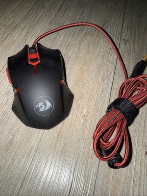 Red Dragon Wired USB LED Optical Weighted Gaming Mouse 3200 DPI S101-3 Excellent