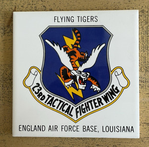 USAF 23rd TFW Hanging Tile Flying Tigers England Air Base Louisiana