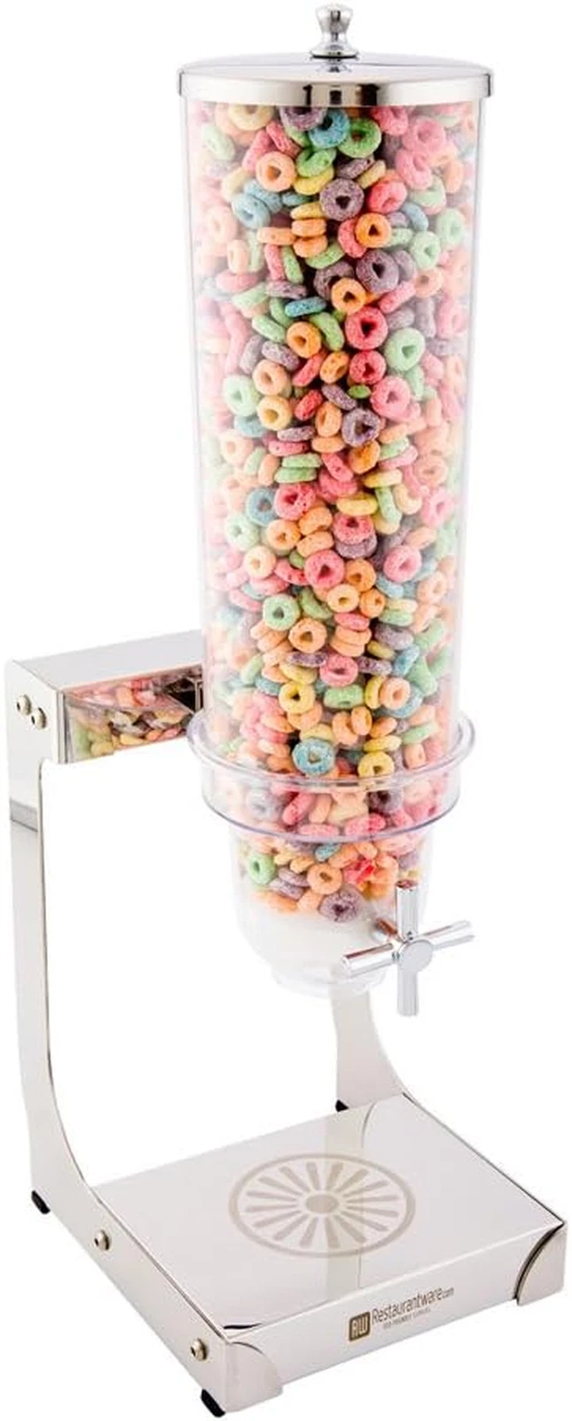 Lux 3L Stainless Steel Cereal Dispenser - Self Serve Food Storage Container
