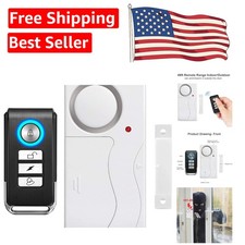 Wireless Door Alarm with Remote Control - 105dB Anti-Theft Security Solution
