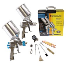 Devilbiss 802343 Hvlp Paint Gun Kit For Primer Color Clear Coat Application