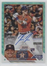 2023 Topps Chrome Rookie Aqua Wave Refractor 5/199 Korey Lee #RA-KL Auto 1i3j