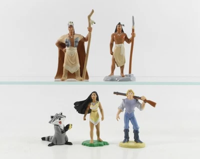 Pocahontas == Walt Disney 5 x Indianer Figuren Bully Bullyland - Bild 1 von 2