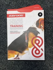 EzyDog Cross Check Training Harness Medium Black No Pull Figure 8 Dog Harness