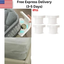 4PCS Lock Sheet Holders Keep Sheets Tight Heavy Duty Straps Fit All Mattresses