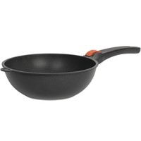Skk Guss Wokpfanne 28Cm Induktion Antihaft Asia Stielwok Aluguss Griff Abnehmbar