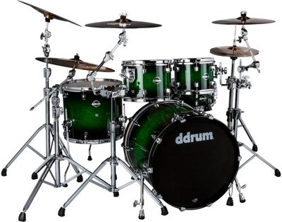 ddrum Dominion Birch 5-piece Shell Pack - Green Burst
