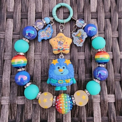 Glowing Keychain, Bag Clip, Purse Charm, Bag Charm: Rainbow Brite- Sprite: Champ
