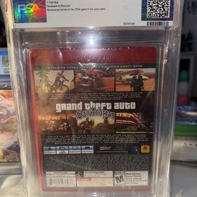Grand Theft Auto: San Andreas Greatest Hits Sealed PS3 - PSA Graded 9.8 A++ RED