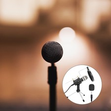 Reusable Podcast and Computer Microphone Stand Set for Live Broadcasting Black