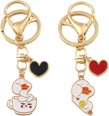 2 Stücke Ente Schlüsselanhänger, Schlüsselanhänger Entchen, Schöne Ente Keychain