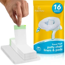 Tidytots Disposable Liners and Pads Compatible with OXO 2-In-1 Go Potty Chair fo