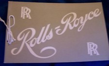 UK Rolls Royce Car Club Auto Dealer Showroom Sales Catalog Manual Brochure Sedan