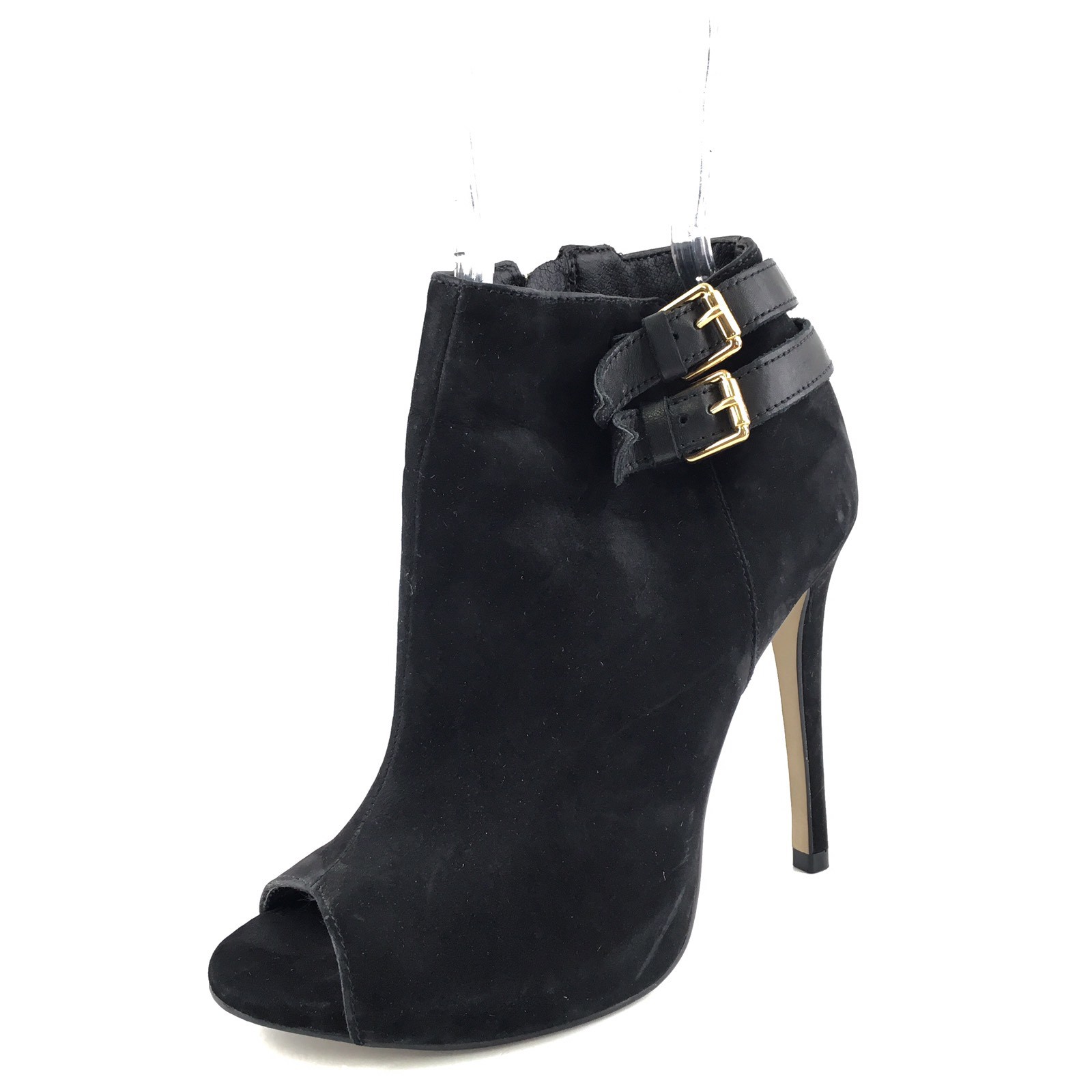 steve madden black peep toe booties