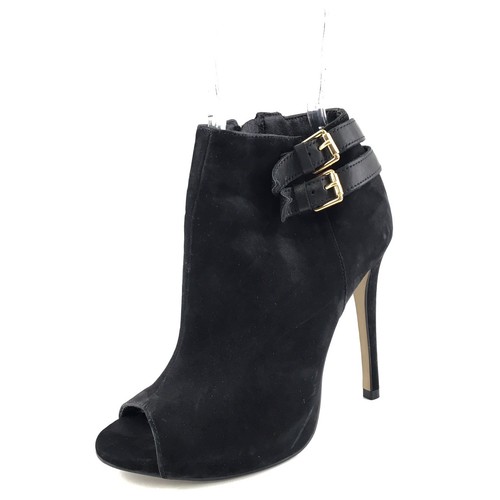 Steve Madden Amberr Black Suede Open 