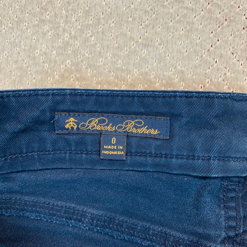 BROOKS BROTHERS Women Size 0 Blue Straight Cotton Stretch Jean Pants - Picture 3 of 5