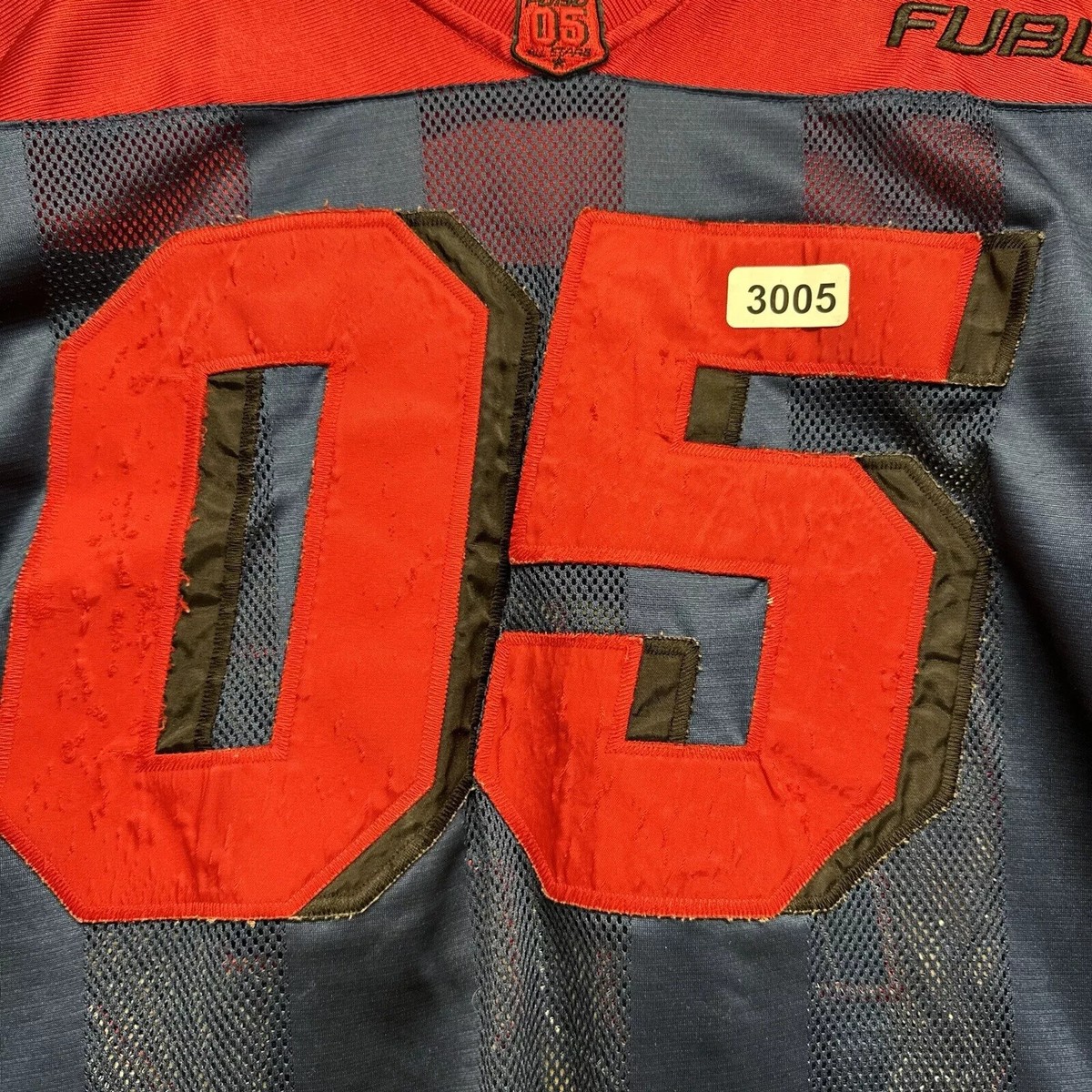 Vintage Fubu Jersey Adult Size Extra Large Red Short Sleeve