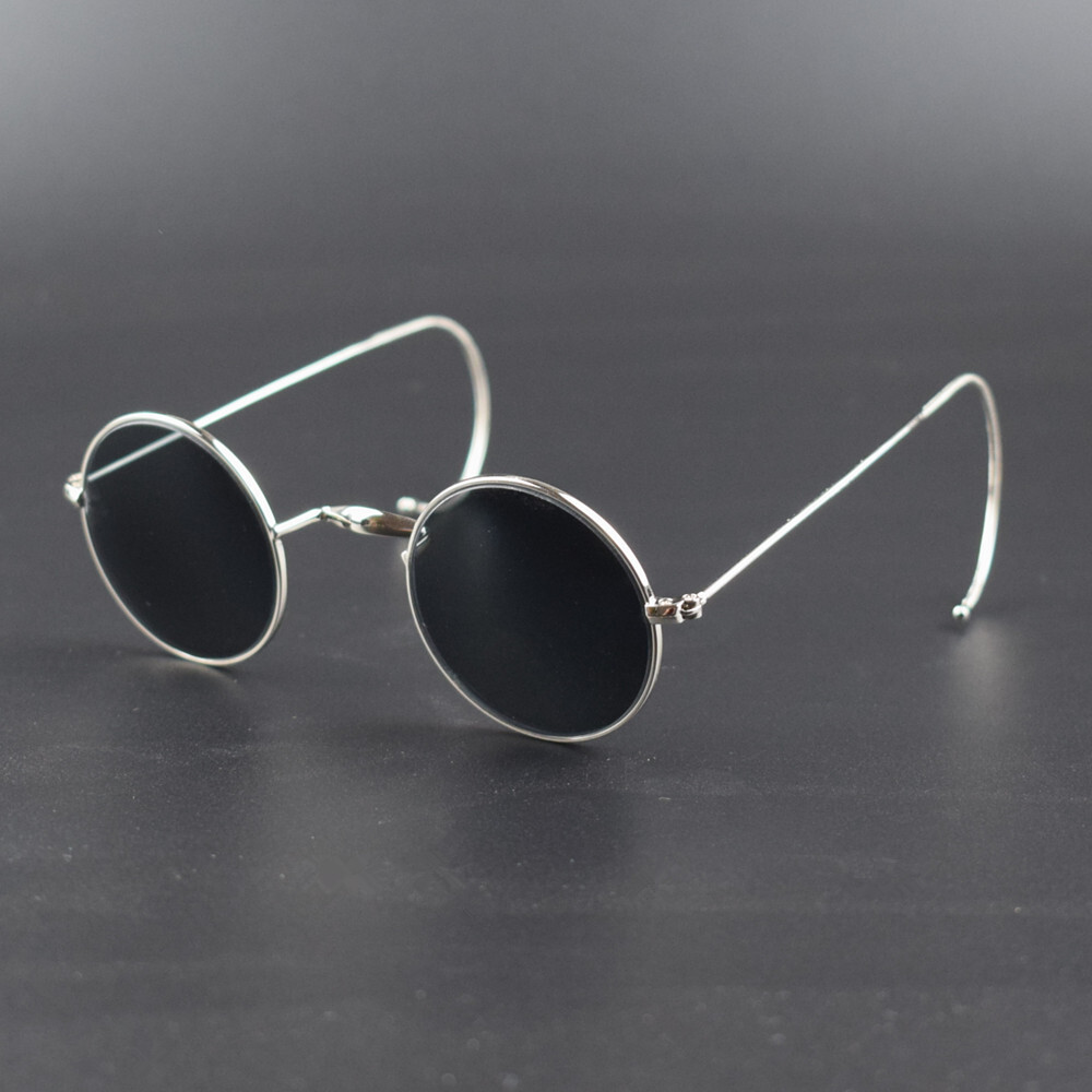 Vintage 44mm Round Reading Glasses Sunglasses Antique Wire Rim