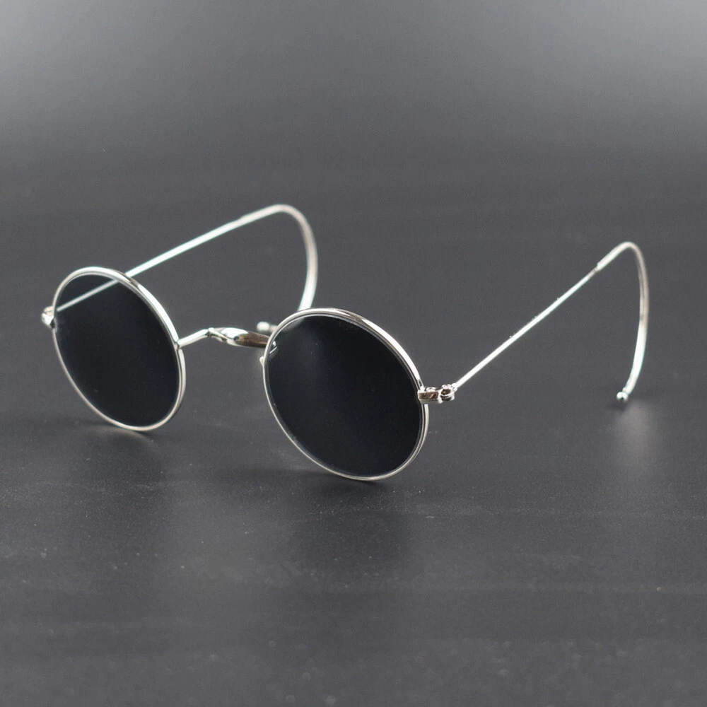 Vintage Round Reading Glasses Sunglasses Antique Wire Rim Metal Retro Men Women
