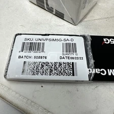 VERIZON 5G LTE NANO SIM 4FF UNIVPSIM5G-SA-D - Pack Of 10 Cards.