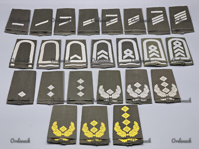ORIGINAL BUNDESWEHR RANGSCHLAUFEN HEER - WEISS OLIV - DIENSTGRAD FREI WÄHLBAR