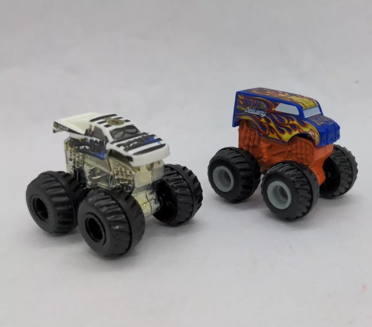 Hot wheels Mattel Micro machine Monster Jam Truck Hooligan Delivery Van  rare Lot