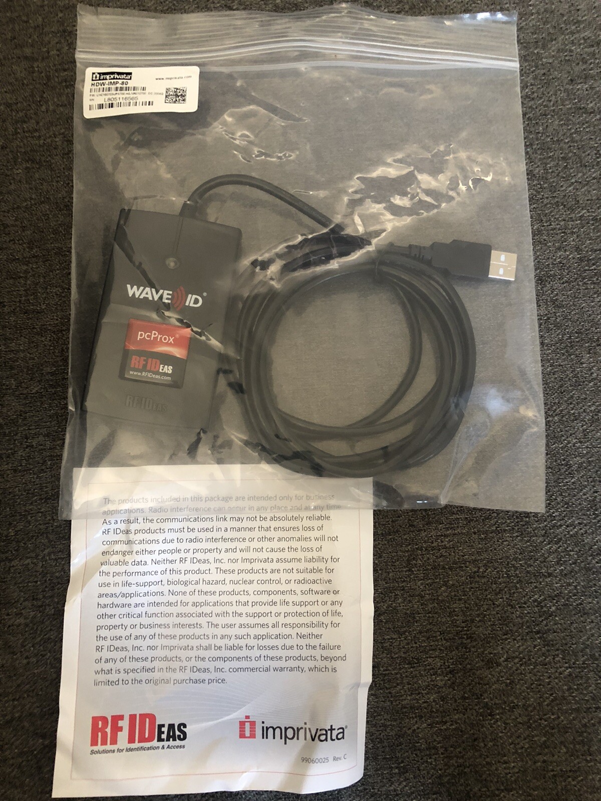 Wave Rfid Rdr RFIDeas RDR-6082AKU pcProx Wave ID. RF Ideas. NEVER USED | eBay