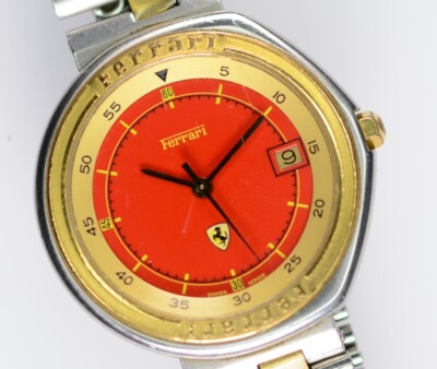 Ferrari Uhr Formula by Cartier 34mm Damen Quarz vintage Stahl Gold