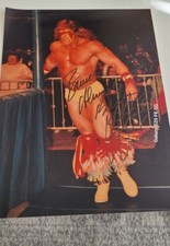 WWE ULTIMATE WARRIOR HAND SIGNED AUTOGRAPHED 8X10 PHOTO JIM HELLWIG DINGO 