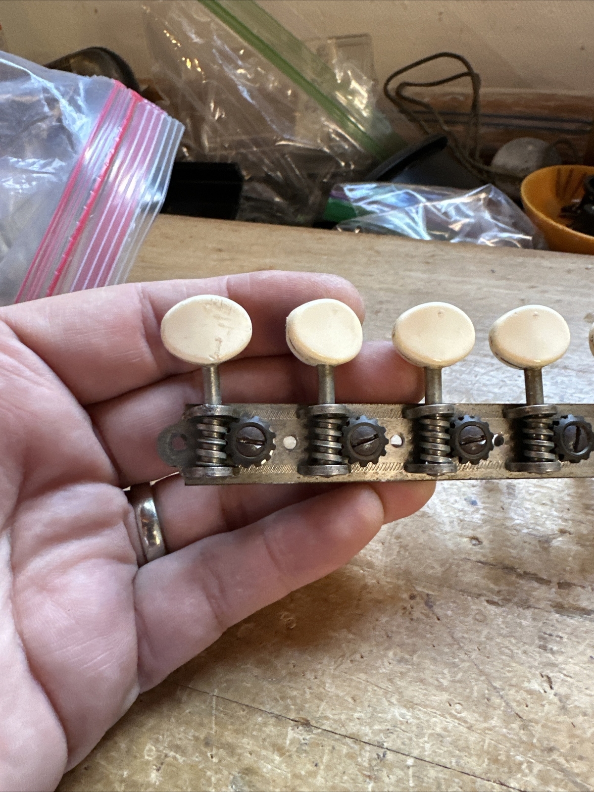 Vintage 1965 Harmony Electric Guitar Tuners. Silvertone Tuning Pegs