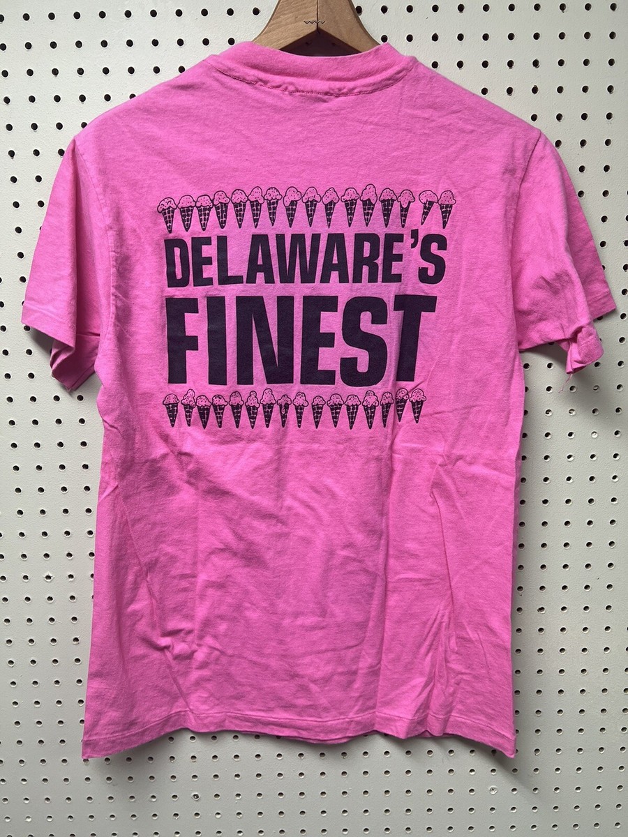 Vintage 80s Chi Omega Classic Delaware T Shirt Adult XL Pink Mens