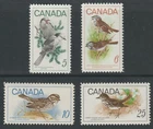 Canada 1968-69 #478, 496-98 Birds - MNH