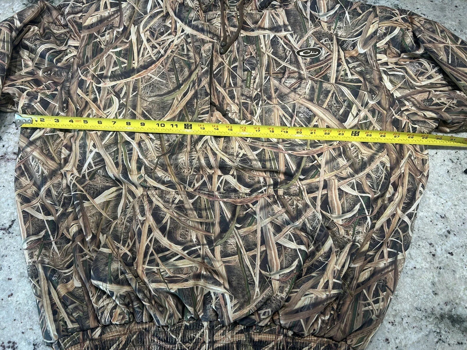 Drake Waterfowl Pullover Jacket Hooded Fleece Lined 2XL Mossy Oak