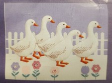 Vintage 1986 Creative Circle Ducks On Parade Embroidery Kit 0845 NIP