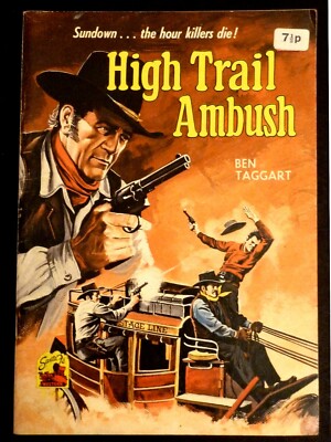 High Trail Ambush Western Pulp Magazine - Ben Taggart Undated 1970s?