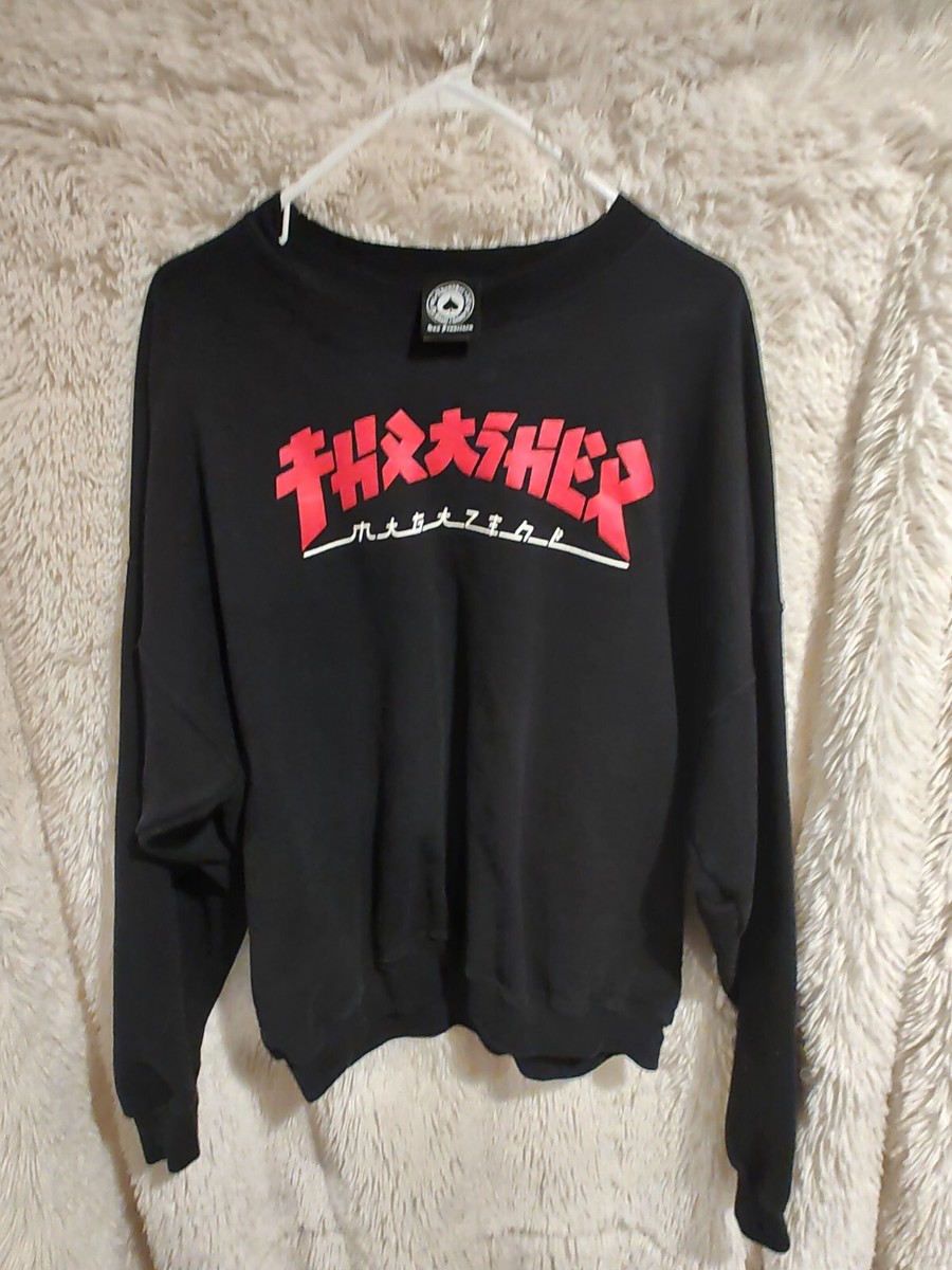 90s THRASHER SWEATA old skate スウェット vintage 1990s thrasher skateboard magazine sweatshirt size