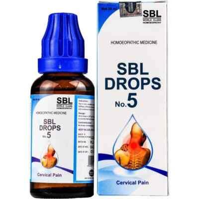 SBL Drops No. 5 (For Cervical Pain) (30ml) Homeopathic Drop Buy 2 Get 1 Free