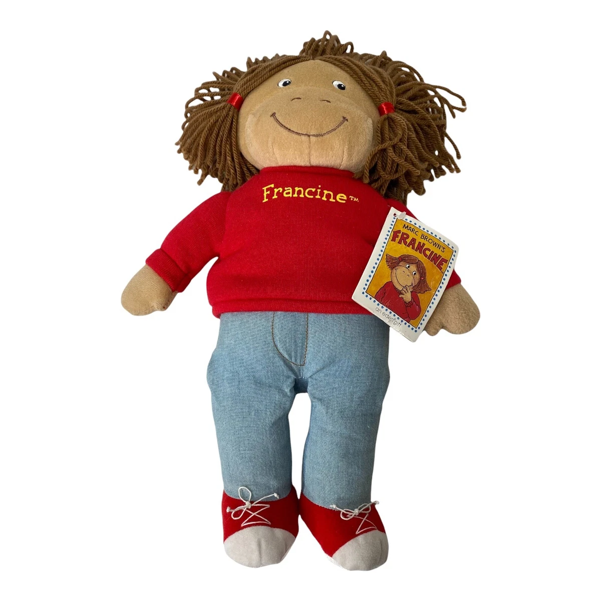 ST6/ DOUDOU PELUCHE VINTAGE CHIEN ARTHUR EDEN MARC BROWN 1996 MARRON