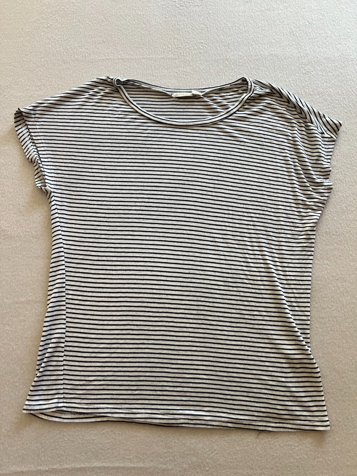 Active Basic Blouse Top Womens Small Black White … - image 1