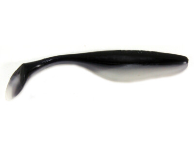 Jenzi River Shad USA Bass Rubber Lure Silver Black Rubber Fish Perch Zander