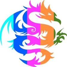 30 Custom Colorful Dragon Personalized Address Labels