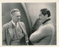 NORMAN KERRY LIONEL BARRYMORE Vintage 1927 BODY AND SOUL MGM Silent Horror Photo