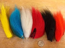 HARELINE DUBBIN BUCKTAIL COMBO PACK. 6 COLORS / PIECES. JIG / FLY TYING