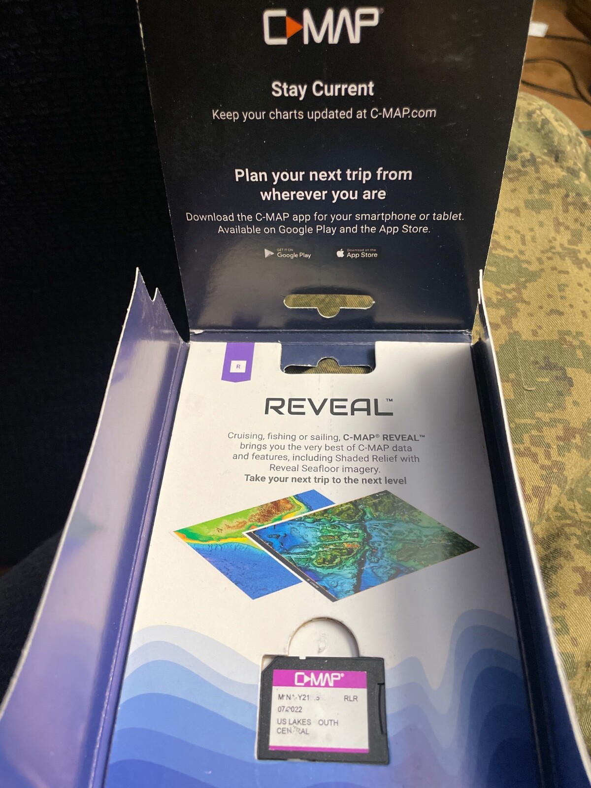C-Map Reveal US Lakes South Central SD card